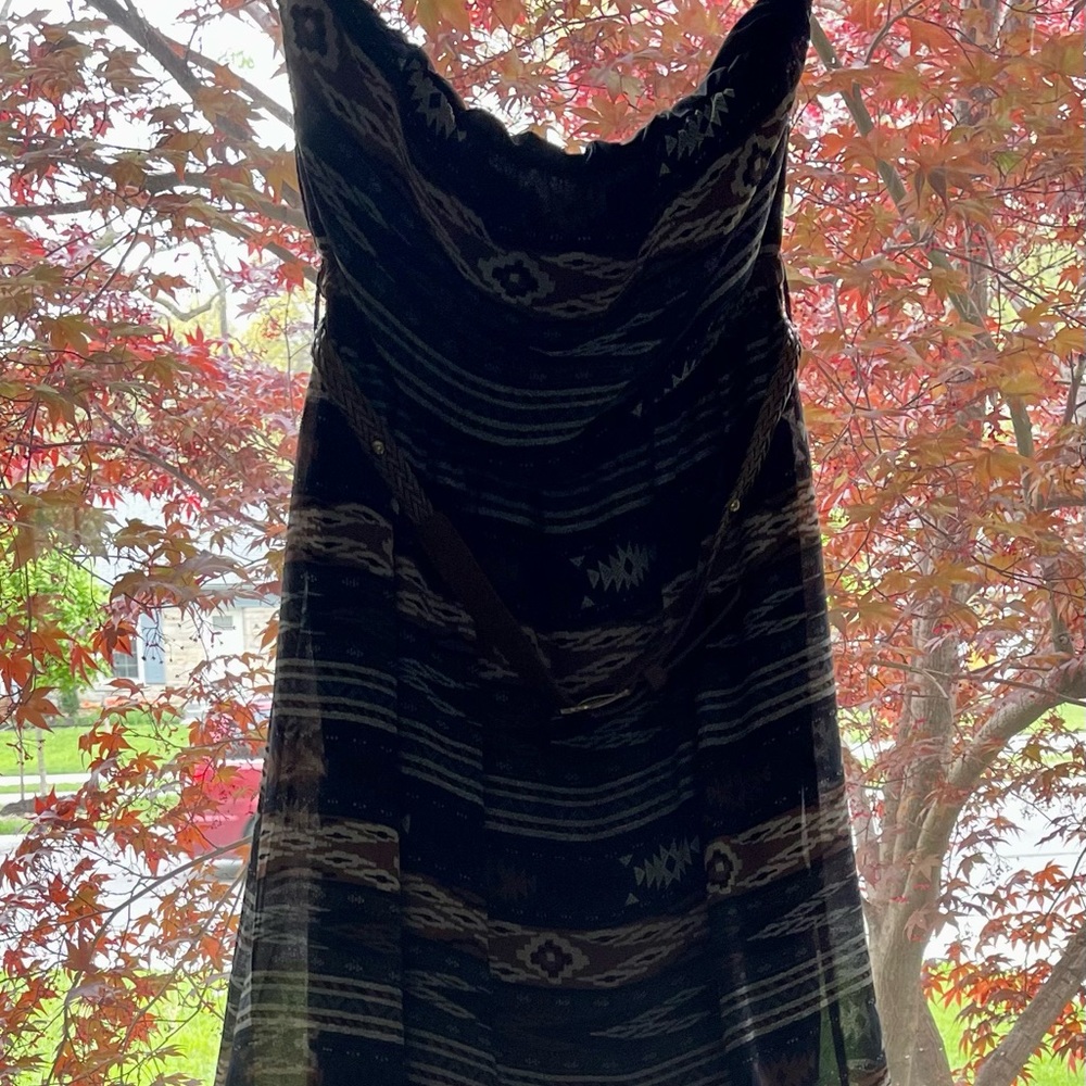 Ya Los Angeles Western Maxi Dress Strapless Sz M